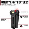 image:imageCoast HX4 80 Lumen Dual Color White amp Red Magnetic LED Clip Light with Beam Rotation Black