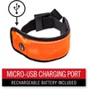 image:imageCoast SA300 Rechargeable Lighted LED High Visibility Safety Armband Water Resistant Running Walking Cycling Job Site