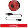 image:imageCoast SL1R USB Rechargeable Safety Clip Light with Red Light MultiMode and Adhesive Dual Mount Running Walking Cycling Job Site HelmetHard Hat Compatible Dog Light