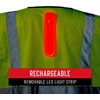 image:imageCoast SV300 Rechargeable Lighted High Visibility Safety Vest Dual Mode Zip Front 2 Pockets 2 Mic Tabs Meets ANSIISEA Standards 360 Visibility Yellow ExtraLargeXLarge