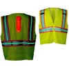 image:imageCoast SV400 Rechargeable Lighted High Visibility Safety Vest with Reflective Glow Stripes Dual Mode Zip Front 2 pockets 2 Mic Tabs Meets ANSIISEA Standards 360 Visibility Yellow LargeLarge