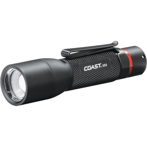 image:imageCoast HX5 410 Lumen LED Flashlight Pure Beam Focusing Slide Focus Pocket Clip Weatherproof Pocket Sized BlackFlashlight