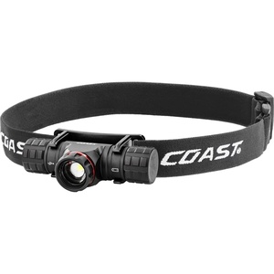 image:imageCoast XPH25R 410 Lumen USB RechargeableDual Power LED Headlamp with Pure Beam Twist Focus and Magnetic Base