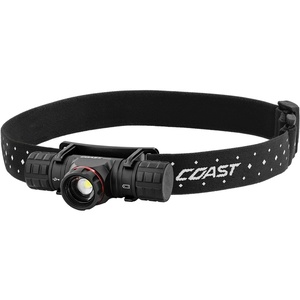 image:imageCoast XPH30R 1200 Lumen USBC Rechargeable Dual Power Headlamp with Twist Focus Beam and Magnetic Base 437 oz  BlackBlack