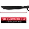 image:imageCOAST F1400 Serrated Stainless Steel Machete with 14 Blade and Sheath Included