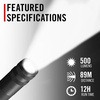 image:imageCOAST HP3R 500 Lumen Rechargeable LED Penlight with TWIST FOCUS BlackOrange