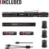 image:imageCOAST HP3R 500 Lumen Rechargeable LED Penlight with TWIST FOCUS BlackRed