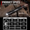 image:imageCOAST HP3R 500 Lumen Rechargeable LED Penlight with TWIST FOCUS BlackRed