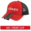 image:imageCOAST HX3 80 Lumen Dual Color White amp UV Magnetic LED Clip Light with Beam Rotation Black