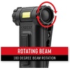 image:imageCOAST HX3 80 Lumen Dual Color White amp UV Magnetic LED Clip Light with Beam Rotation Black