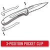 image:imageCoast  20073 DX357 Double Lock Folding Knife with 35 Serrated Stainless Steel Blade