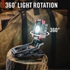 image:imageCoast CL10R 1000 Lumen Rechargeable Dual Power Rotating LED Magnetic Clamp Light BlackRed