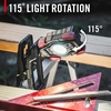 image:imageCoast CL10R 1000 Lumen Rechargeable Dual Power Rotating LED Magnetic Clamp Light BlackRed