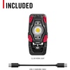image:imageCoast CL10R 1000 Lumen Rechargeable Dual Power Rotating LED Magnetic Clamp Light BlackRed