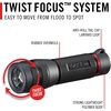 image:imageCoast GX10 550 Lumen Compact amp Waterproof Dual Power LED Flashlight with GripTextured Handle 4 Light Modes Twist Focus amp Pure Beam Technology
