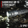 image:imageCoast GX10 550 Lumen Compact amp Waterproof Dual Power LED Flashlight with GripTextured Handle 4 Light Modes Twist Focus amp Pure Beam Technology
