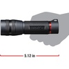 image:imageCoast GX10 550 Lumen Compact amp Waterproof Dual Power LED Flashlight with GripTextured Handle 4 Light Modes Twist Focus amp Pure Beam Technology