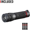 image:imageCoast GX10 550 Lumen Compact amp Waterproof Dual Power LED Flashlight with GripTextured Handle 4 Light Modes Twist Focus amp Pure Beam Technology