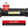 image:imageCoast Polysteel 700 LED Flashlight 800 Lumens Durable StainlessSteel Core Pure Beam and Twist Focus Heavy Duty COB Area Light with Magnetic Tail Cap