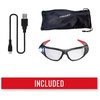 image:imageCoast SPG400 Rechargeable Lighted LED Safety Glasses with BuiltIn Inspection Beam Scratch Resistant Interchangeable LensesSafety Glasses W Nonbifocal Lenses