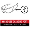 image:imageCoast SPG400 Rechargeable Lighted LED Safety Glasses with BuiltIn Inspection Beam Scratch Resistant Interchangeable LensesSafety Glasses W Nonbifocal Lenses