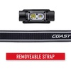 image:imageCoast WPH34R 2000 Lumen Waterproof Ultra Bright IP68 USB RechargeableDual Power Headlamp 6 Modes with Spot and Flood Beams BlackGreyBlackGrey