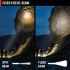 image:imageCoast WPH34R 2000 Lumen Waterproof Ultra Bright IP68 USB RechargeableDual Power Headlamp 6 Modes with Spot and Flood Beams BlackGreyBlackGrey