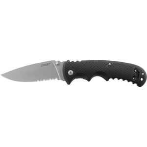 image:imageCOAST DX318 Double Lock Folding Knife with 375 Serrated Stainless Steel Blade