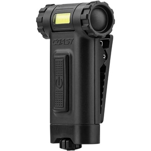 image:imageCOAST HX3 80 Lumen Dual Color White amp UV Magnetic LED Clip Light with Beam Rotation Black