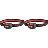 image:imageCoast FL19 365 Lumen Dual Color White amp Red LED Headlamp Batteries amp Hard Hat Clips Included BlackBlack