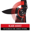 image:imageCoast RX395 Blade Assist Tactical Folding Knife with 375 Serrated Stainless Steel Blade 20921