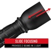 image:imageCoast XP18R 3650 Lumen USBC RechargeableDual Power LED Flashlight with Pure Beam Slide Focus and Top Grade Aluminum BuildBlack 30323