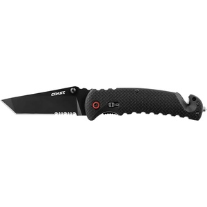 image:imageCoast RX395 Blade Assist Tactical Folding Knife with 375 Serrated Stainless Steel Blade 20921