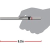 image:imageCoast A9R 54 Lumen Rechargeable Inspection Beam LED Penlight with Flex Charge and Charging Cap SilverBlack