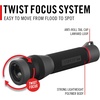image:imageCoast GX30 2300 Lumen Waterproof Alkaline and Rechargeable Dual Power LED Flashlight with Twist Focus AntiRoll Cap and Textured Handle 6 x AA Batteries Included length 85 inches