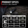 image:imageCoast PX1 565 Lumen Pure Beam Focusing LED Flashlight with Twist Focus and Adjustable Pocket Clip