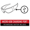 image:imageCoast SPG500 Rechargeable Lighted LED Safety Glasses TiltandTwist Optic ANSI Z87 Standards 2 Scratch Resistant Lenses Clear Yellow Included UV Protection Protective Carrying Case Included