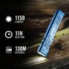 image:imageCoast Slayer 1150 Lumen USBC Rechargeable LED Flashlight with SpotFlood Memory Mode and Pocket Clip SilverBlue