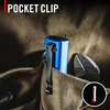 image:imageCoast Slayer 1150 Lumen USBC Rechargeable LED Flashlight with SpotFlood Memory Mode and Pocket Clip SilverBlue