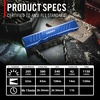 image:imageCoast Slayer 1150 Lumen USBC Rechargeable LED Flashlight with SpotFlood Memory Mode and Pocket Clip SilverBlue