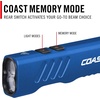 image:imageCoast Slayer 1150 Lumen USBC Rechargeable LED Flashlight with SpotFlood Memory Mode and Pocket Clip SilverBlue