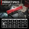 image:imageCoast Slayer 1150 Lumen USBC Rechargeable LED Flashlight with SpotFlood Memory Mode and Pocket Clip SilverRed