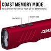 image:imageCoast Slayer 1150 Lumen USBC Rechargeable LED Flashlight with SpotFlood Memory Mode and Pocket Clip SilverRed