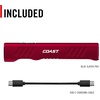 image:imageCoast Slayer 1150 Lumen USBC Rechargeable LED Flashlight with SpotFlood Memory Mode and Pocket Clip SilverRed