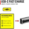 image:imageCoast Slayer 1150 Lumen USBC Rechargeable LED Flashlight with SpotFlood Memory Mode and Pocket Clip SilverSilver