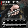 image:imageCoast Slayer 1150 Lumen USBC Rechargeable LED Flashlight with SpotFlood Memory Mode and Pocket Clip SilverSilver