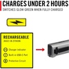 image:imageCoast Slayer Laser 1000 Lumen USBC Rechargeable LED Flashlight with Pocket Clip  Class IIIA 5 mW Laser 650 nm Wavelength