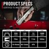 image:imageCoast Slayer Laser 1000 Lumen USBC Rechargeable LED Flashlight with Pocket Clip  Class IIIA 5 mW Laser 650 nm Wavelength
