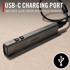 image:imageCoast Slayer Laser 1000 Lumen USBC Rechargeable LED Flashlight with Pocket Clip  Class IIIA 5 mW Laser 650 nm Wavelength