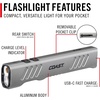 image:imageCoast Slayer Laser 1000 Lumen USBC Rechargeable LED Flashlight with Pocket Clip  Class IIIA 5 mW Laser 650 nm Wavelength